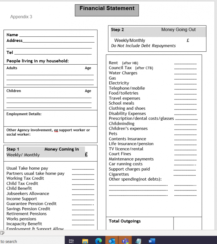 Financial Statement Image